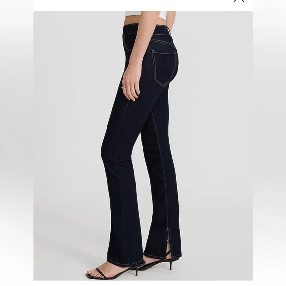 Express Women's Mid Rise Rinse Skyscraper Jeans 4L - Picture 2 of 10